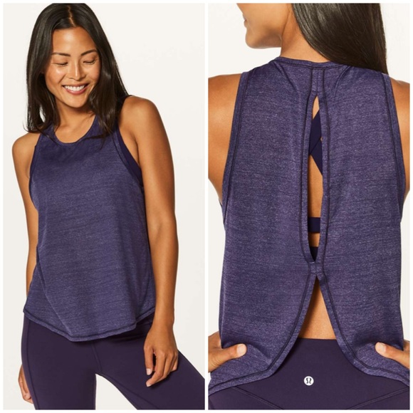 ⭐️Lululemon Twist & Reach Tank in Heathered Aeon [1689] - Picture 2 of 7